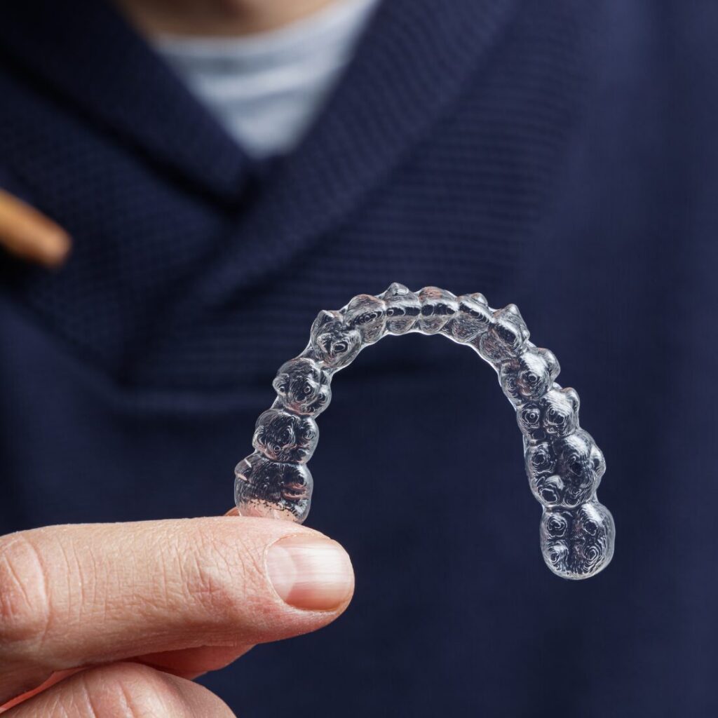 Retencja ortodontyczna Wrocław – retainer stały po leczeniu aparatem ortodontycznym u dorosłych